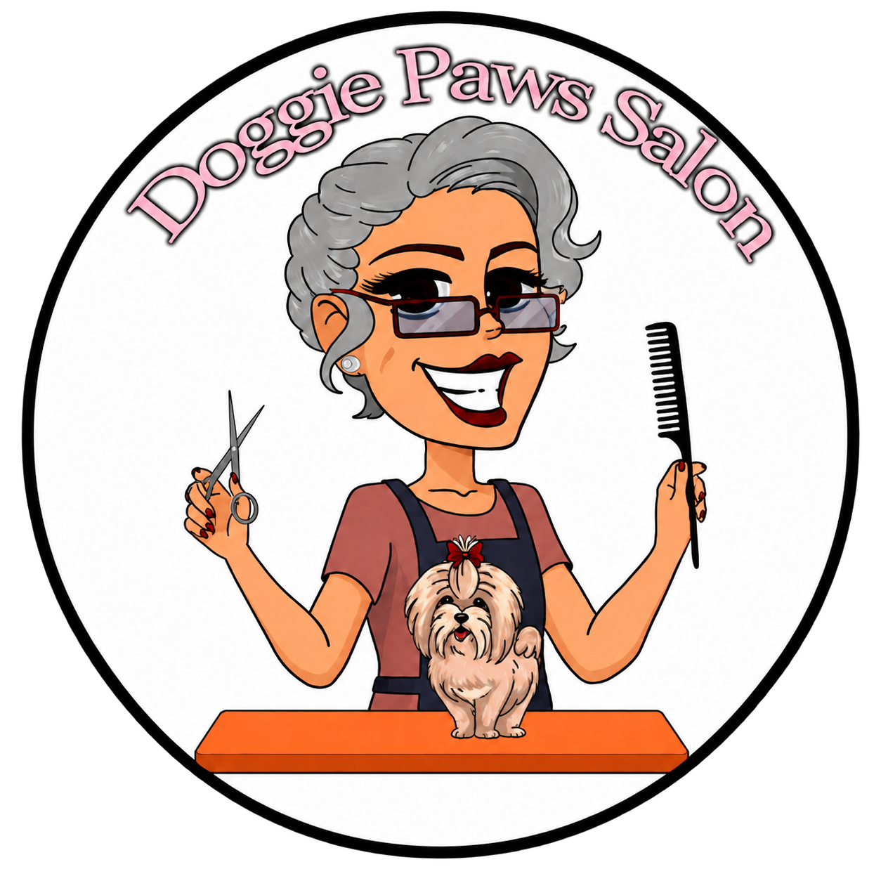 Doggie Paws Salon Logo